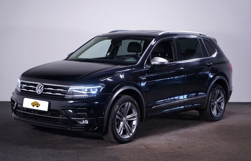 Zijwindschermen dark donker tbv VW Tiguan (ALLSPACE uitvoering, dus niet standaard